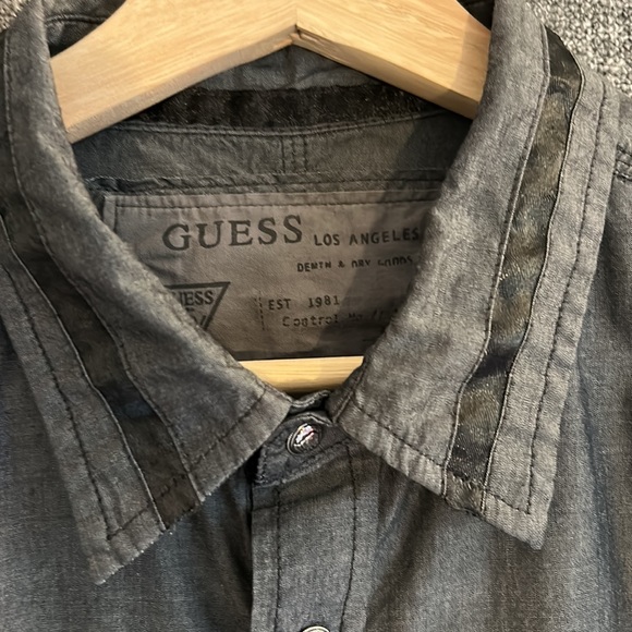 Guess button down, “Rock and Roll Saved My Soul” - Picture 5 of 11